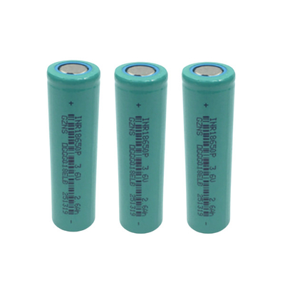 Yüksek Gerilim 3.6Volt 2600Mah 18650 Pil Hücresi 1000 Kez Döngü