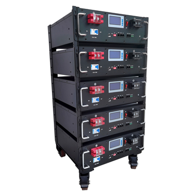 51.2v 100ah 5kwh Lifepo4 Lityum Pil Paketi Raf Tipi