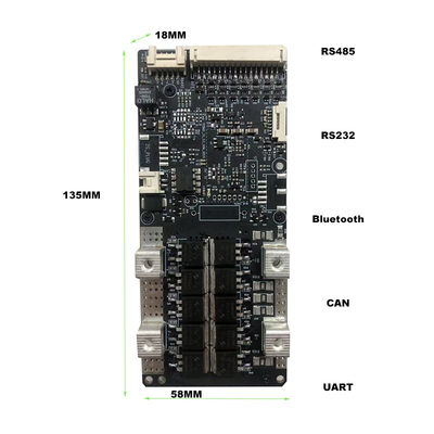 Batarya BMS Kartı 3S-20S Batarya Paketi BMS RS485 RS232 72V 20S BMS 200A