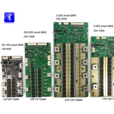 Batarya BMS Kartı 3S-20S Batarya Paketi BMS RS485 RS232 72V 20S BMS 200A