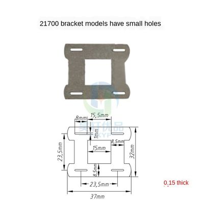 Pil Desteği Braketi Aralığı 23.5mm 2P ​​21700 Pil Bağlantısı İçin Nikel Şerit