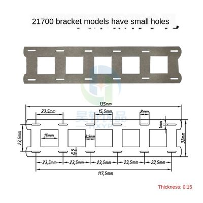 Pil Desteği Braketi Aralığı 23.5mm 2P ​​21700 Pil Bağlantısı İçin Nikel Şerit