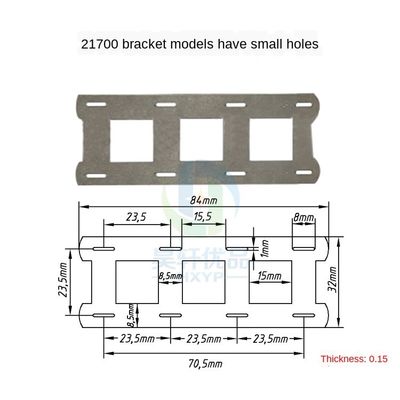 Pil Desteği Braketi Aralığı 23.5mm 2P ​​21700 Pil Bağlantısı İçin Nikel Şerit