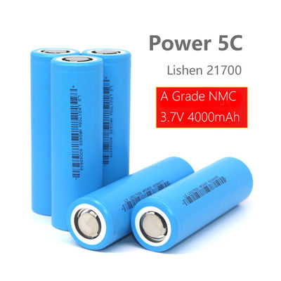 LS 21700 A GRADE Pil Güçlü Güç 4000mah 3C 5C Li İyon Pil Hücresi 1000 Kez