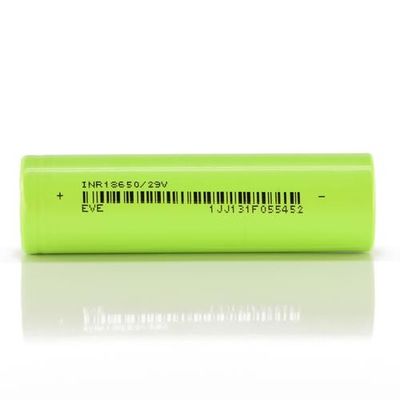 18650 Pil Hücresi 2900mAh 3.7V NCM EVE Lityum İyon Hücreleri Ebike İçin Açık yeşil